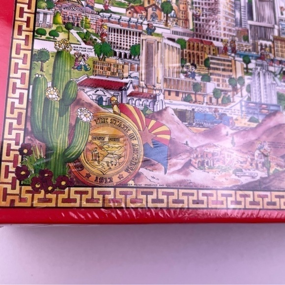 Vintage 1991 Phoenix Valley of the Sun Puzzle Sealed 513 Pieces Buffalo Games - Picture 3 of 5
